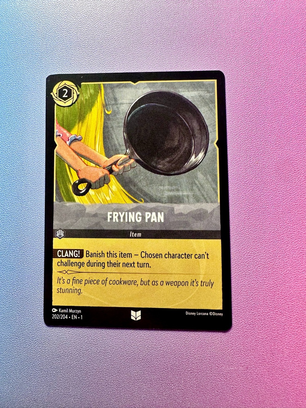 frying pan [tangled]- 202/204 (uncommon) — lorcana: first chapter